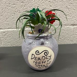 Nightmare Before Christmas Deadly Night Shade Faux Succulent